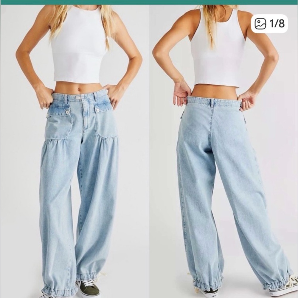 We the Free lotus balloon jeans 24 EUC - Picture 2 of 14